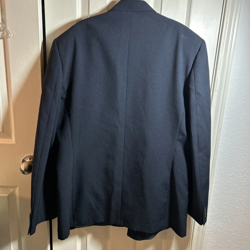 Dino Davinchi Navy Blue Suit Jacket 42L‎ 35W Polyester